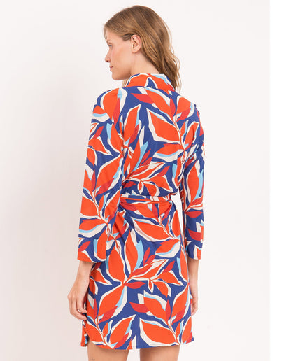 Image 07: Rio De Sol Shirtdress Leaves Chemise