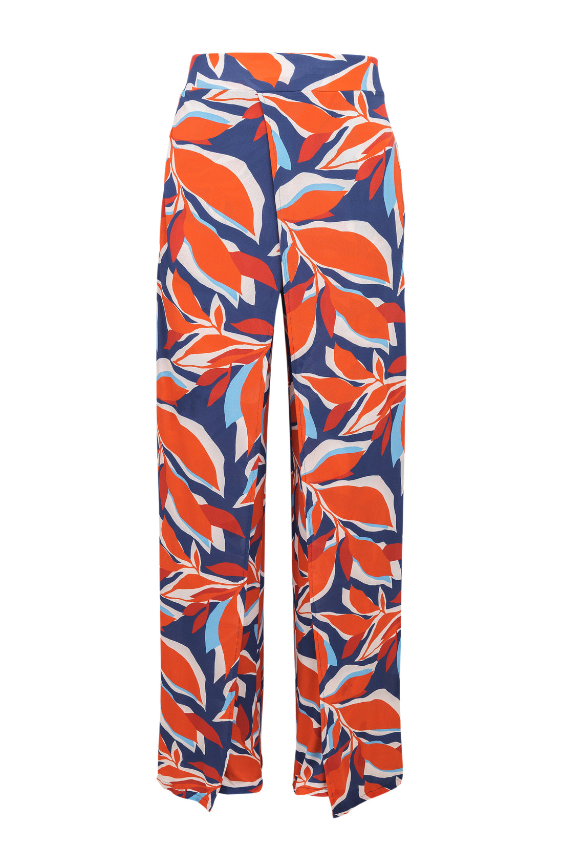 Product Front: Rio De Sol Beach Trousers Leaves Wide Pants