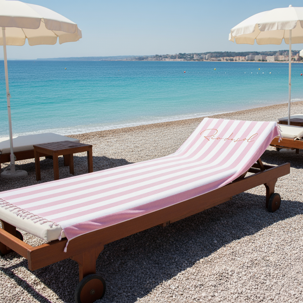 Image 03: Rio De Sol Beach Towel Fouta Rosa