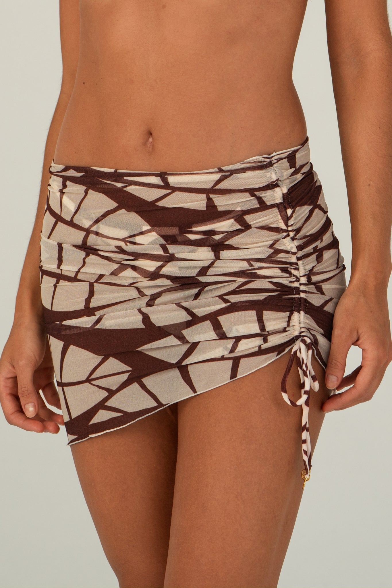 Gallery: Lua Morena Beach Skirt Folha-Do-Acai Saia Tule