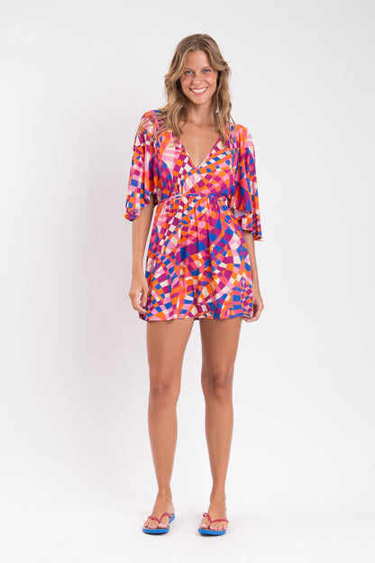 Model Front: Rio De Sol Mini Dress Funny Mini Dress