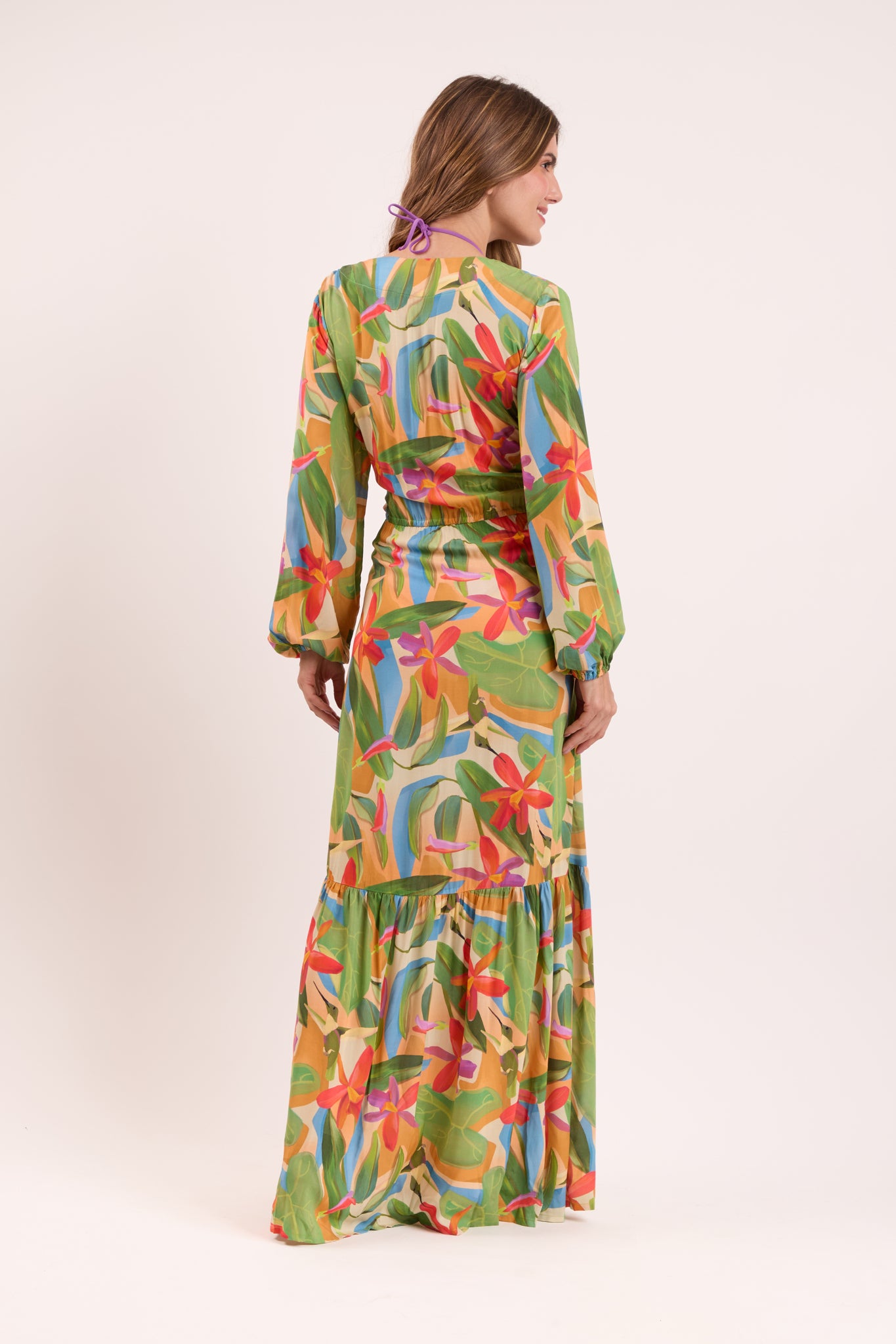 Model Back: Rio De Sol Maxi Dresses Tropical Long Dress Verona