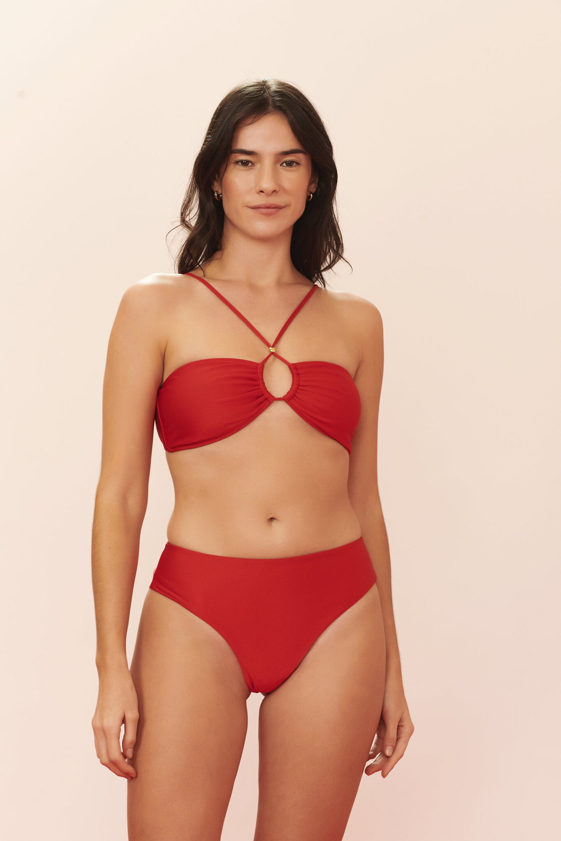 Model Front: Blueman Bottom Bottom Vermelho Canes