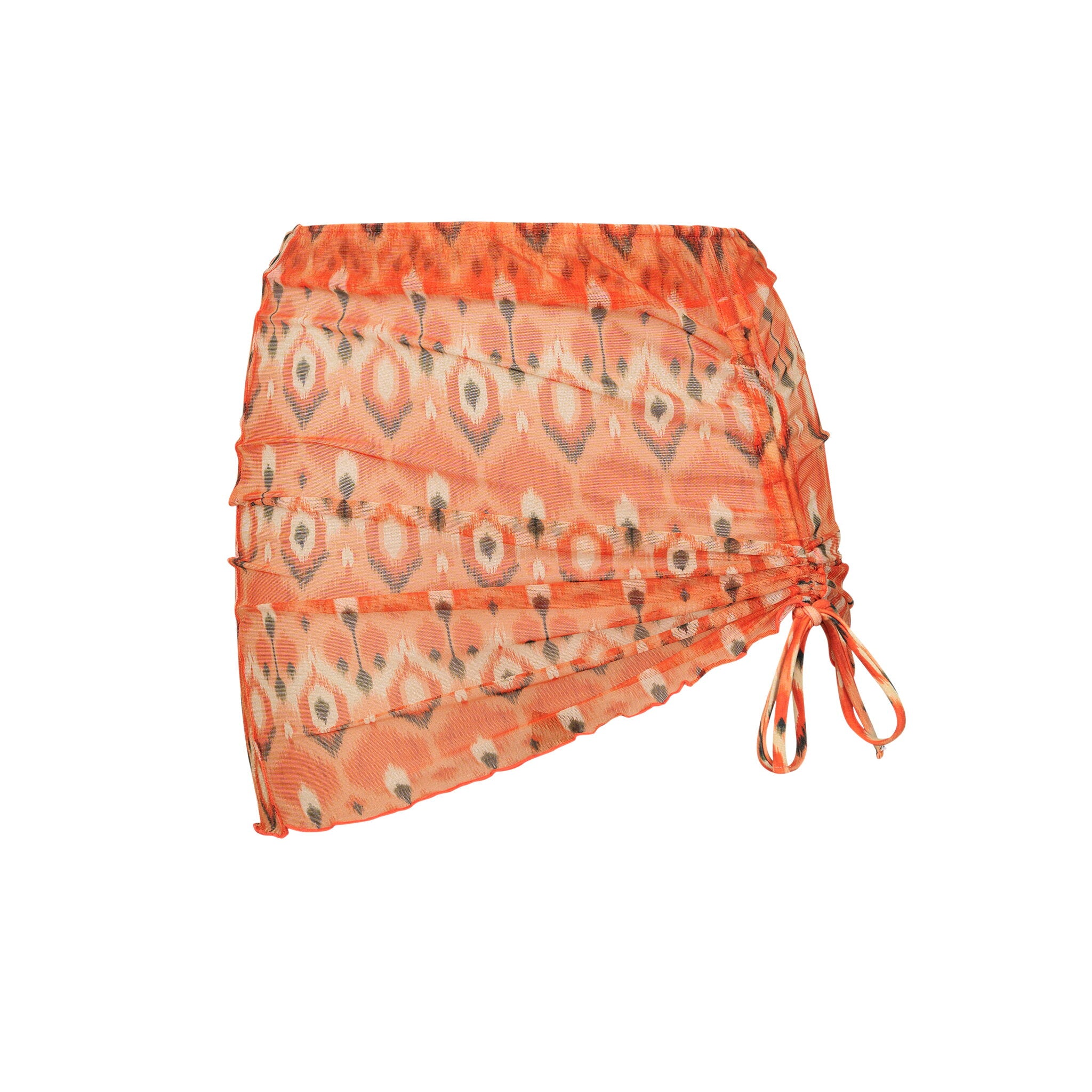 Product Front: Rio De Sol Beach Skirt Maracai Mini Skirt Ruched