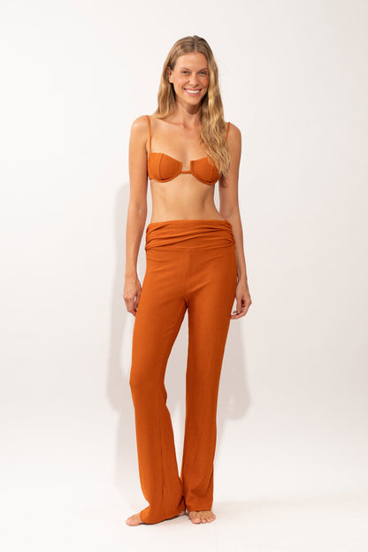 Model Front: Rio De Sol Beach Trousers Ferrugo Murana Pants