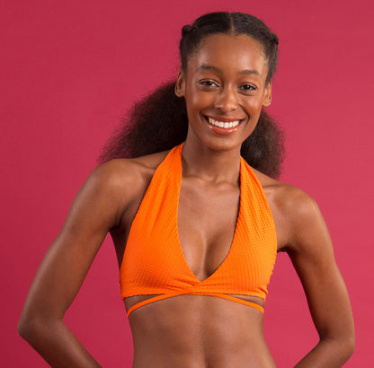 Image 12: Rio De Sol Top Top Dots-Orange Kate