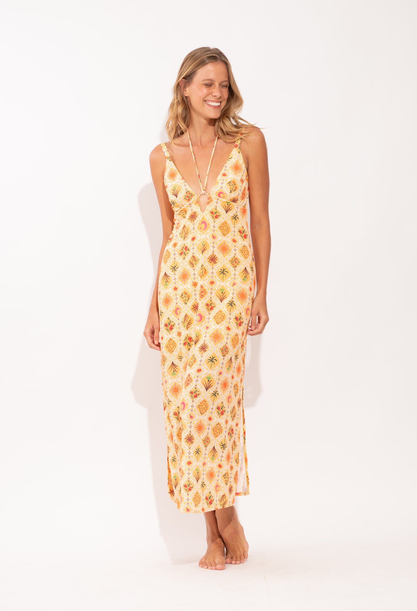 Image 04: Rio De Sol Maxi Dresses Mosaico Saida Yara