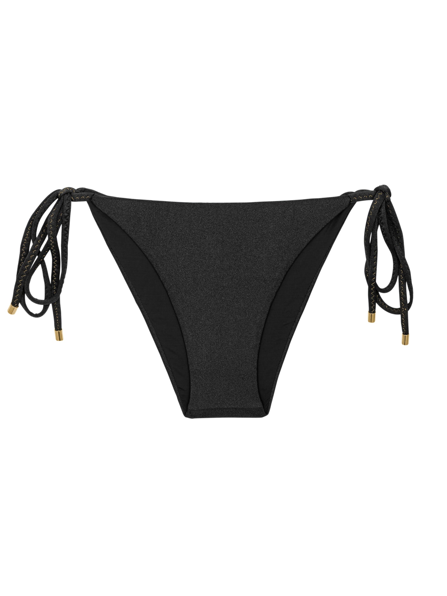 Product Front: Rio De Sol Bottom Bottom Shimmer-Black Lacinho