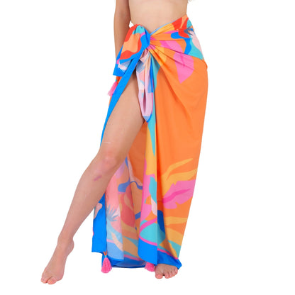 Gallery: Rio De Sol Pareo Orange Bloom Canga