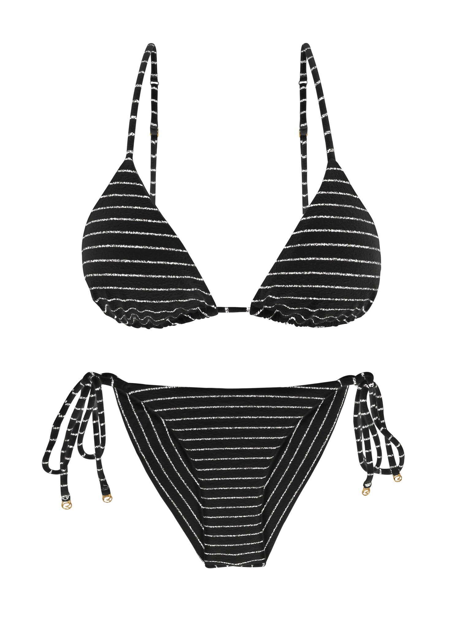 Product Front: Rio De Sol Set Set Linea-Black Lia Cheeky-Tie