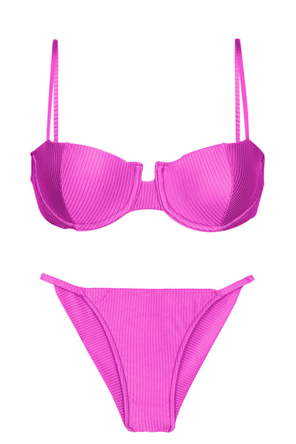 Product Front: Rio De Sol Set Set Eden-Pink Balconet Cheeky-Fixa