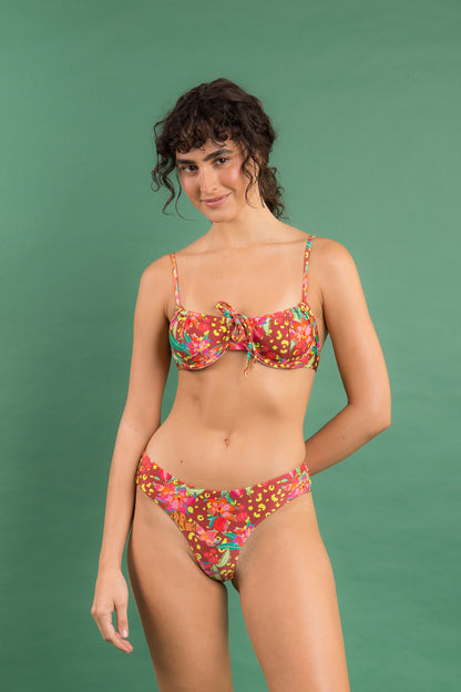 Image 09: Rio De Sol Two Piece Swimwear Set Tropics Balconet-Tie Ciao