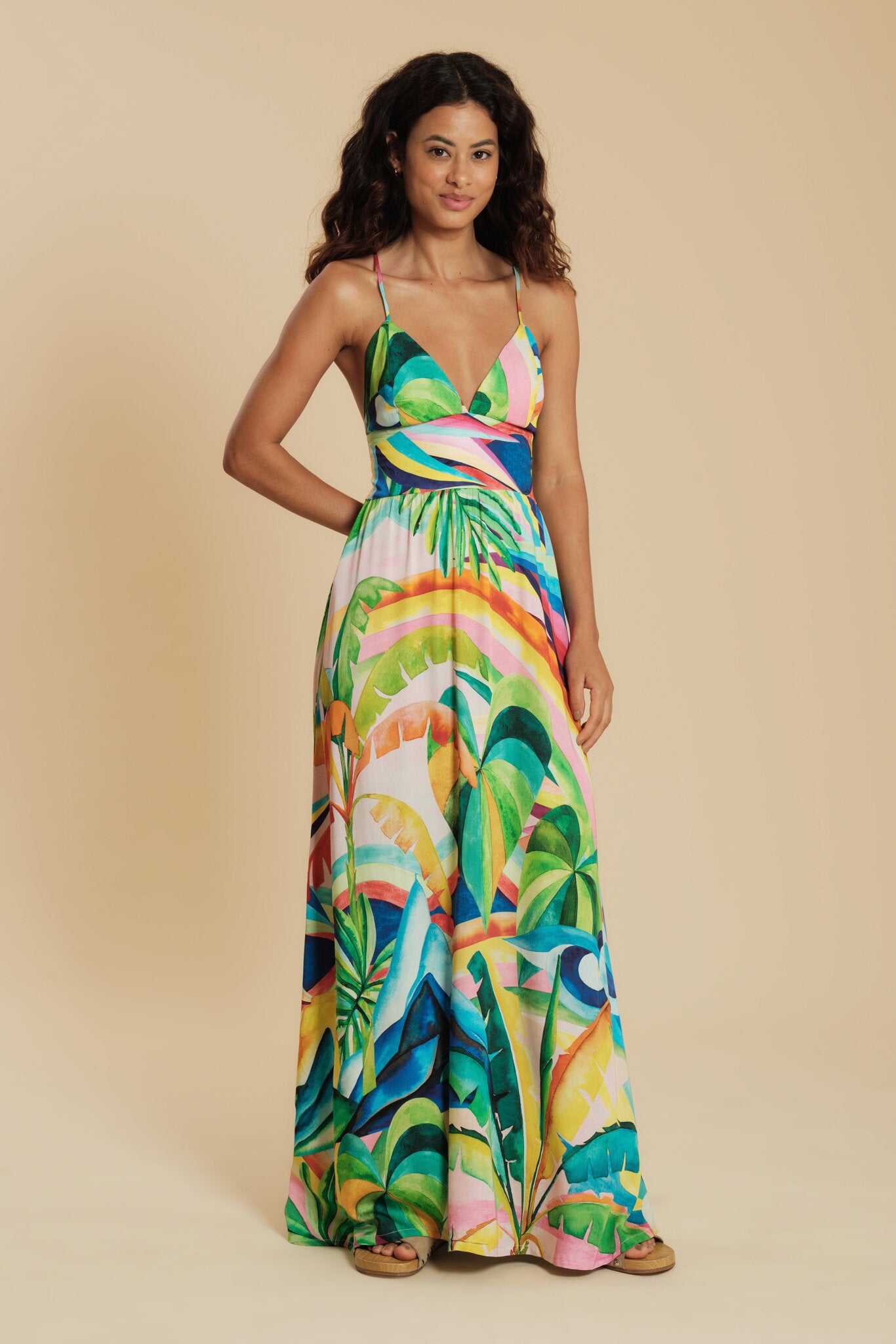 Model Front: Blueman Maxi Dresses Euforia Dress