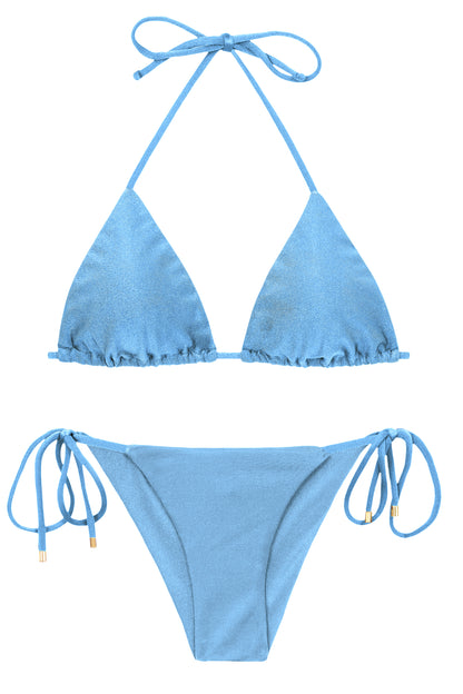 Product Front: Rio De Sol Set Set Shimmer-Baltic-Sea Tri-Inv Cheeky-Tie