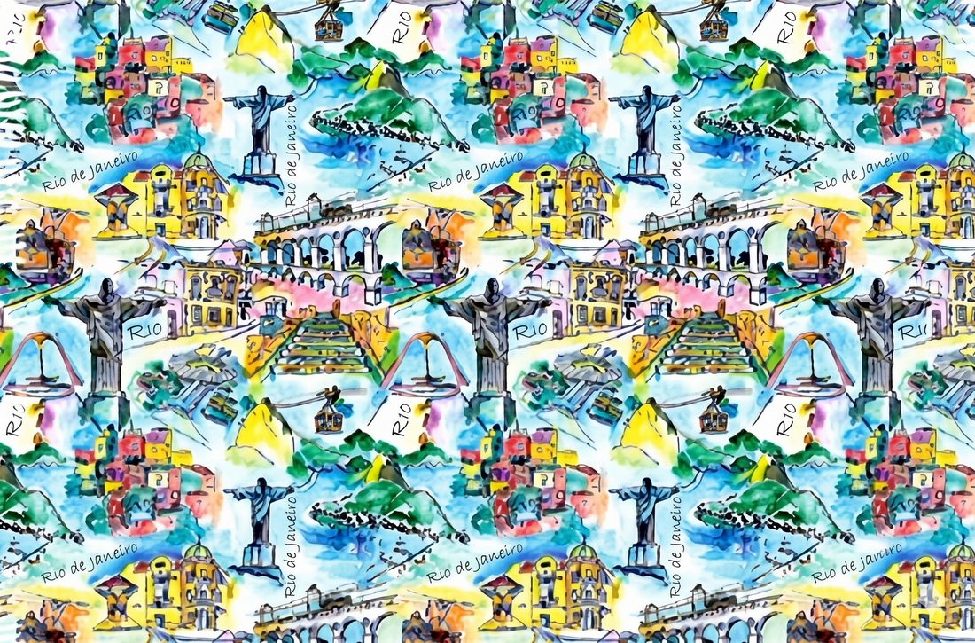 Product Front: Bali Blue Pareo Rio Aquarela