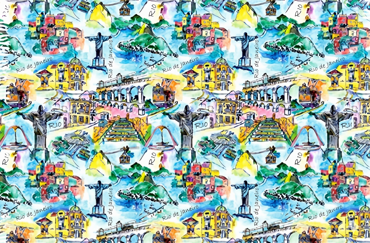 Product Front: Bali Blue Pareo Rio Aquarela