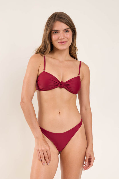 Image 06: Rio De Sol Set Set Touch-Carmim Bandeau-Joy Mia