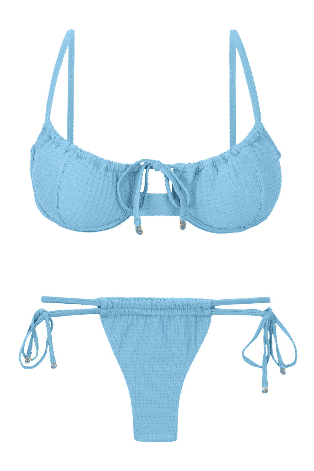 Product Front: Rio De Sol Set Set Dots-Sky Balconet-Tie Pipa