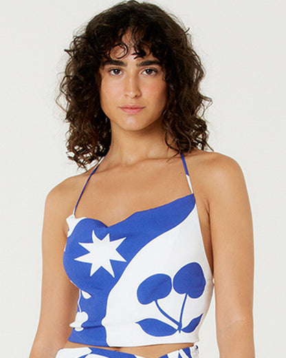 Gallery: Blueman Beach Top Blusa Top Cropped Degage Cerise