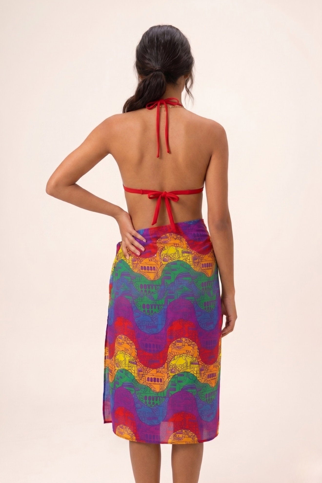 Model Back: Bali Blue Pareo Copacabana Arco Iris