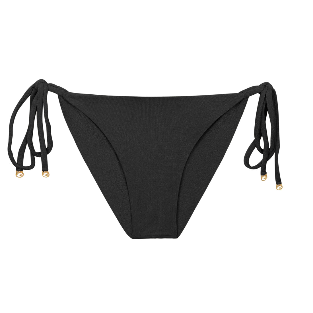 Product Front: Rio De Sol Bottom Bottom Malibu-Black Cheeky-Tie