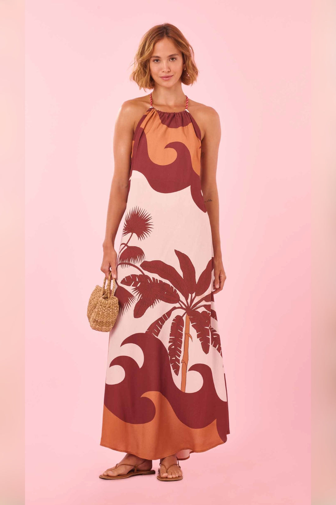 Model Front: Blueman Maxi Dresses Choker Dress Kauai