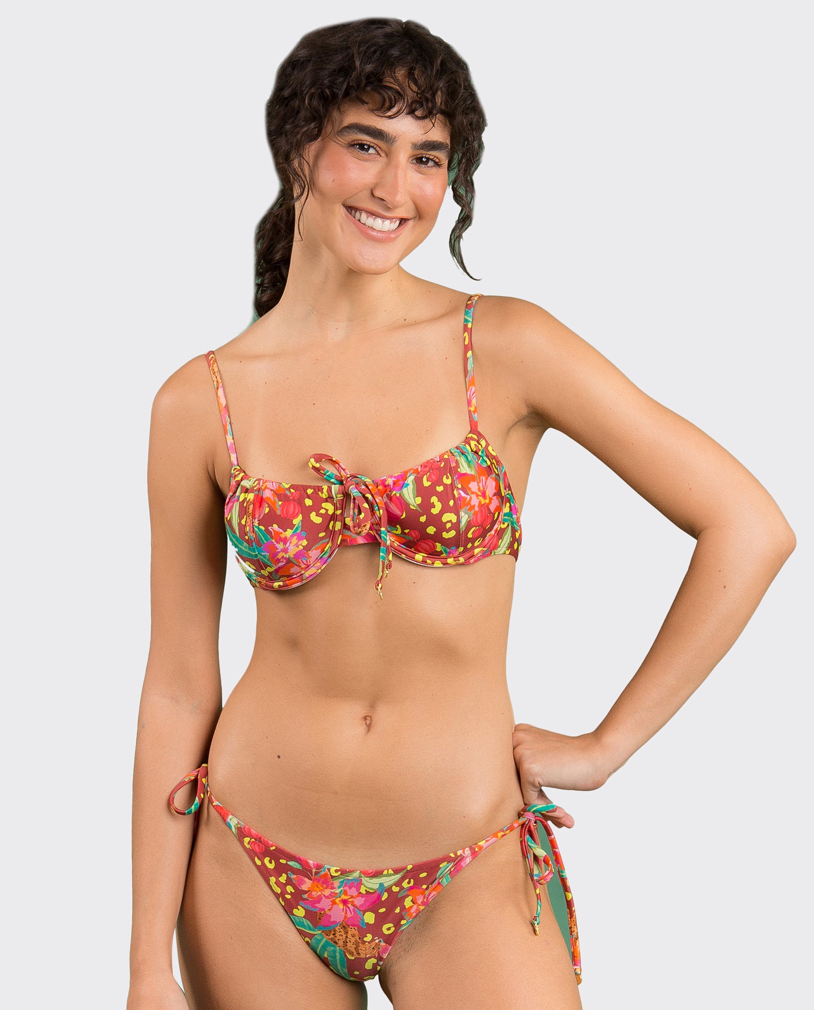 Gallery: Rio De Sol Set Set Tropics Balconet-Tie Lacinho