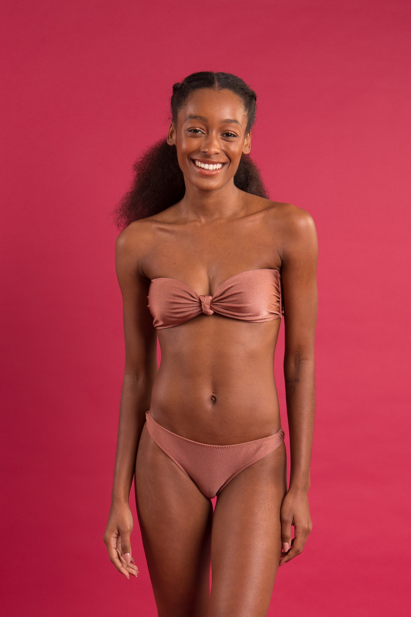 Image 08: Rio De Sol Set Set Shimmer-Copper Bandeau-Joy Essential