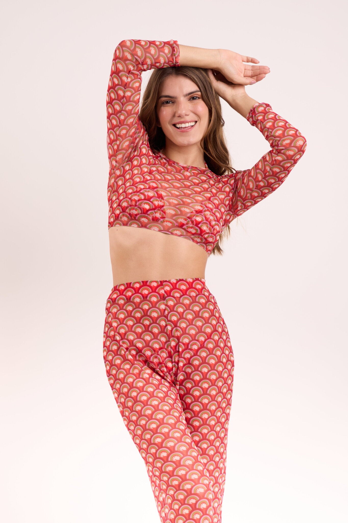 Image 10: Rio De Sol Beach Trousers Floral-Scales Pants Lana
