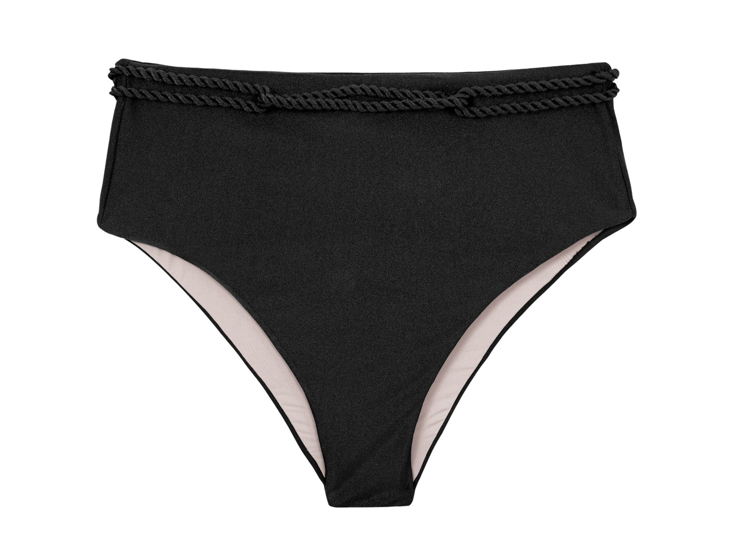 Product Front: Rio De Sol Bottom Bottom Shimmer-Black Hotpants