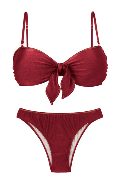 Product Front: Rio De Sol Set Set Shimmer-Divino Bandeau-Knot Essential