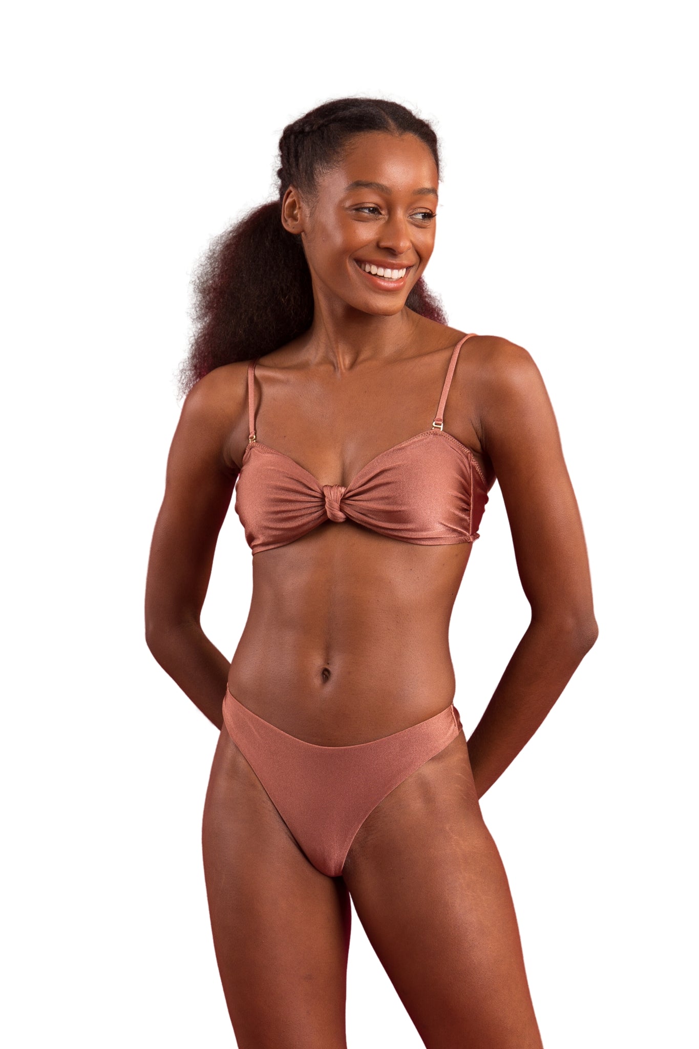 Model Front: Rio De Sol Bottom Bottom Shimmer-Copper Nice-Fio