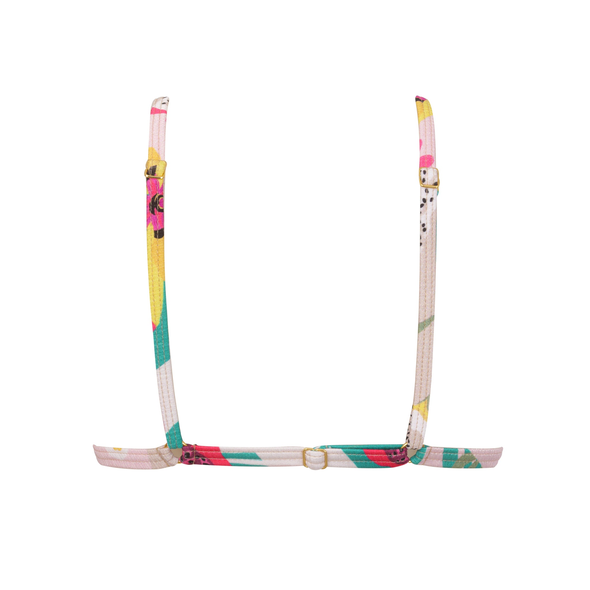 Product Back: Lua Morena Top Top Cropped Ripple Pitaia Do Cerrado