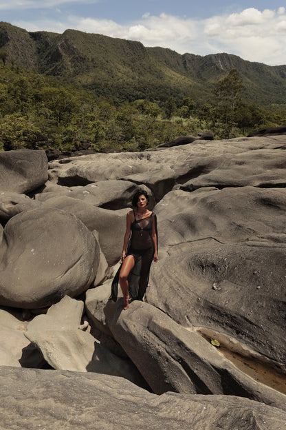 Image 03: Lua Morena Maxi Dresses Preto Transparent Dress