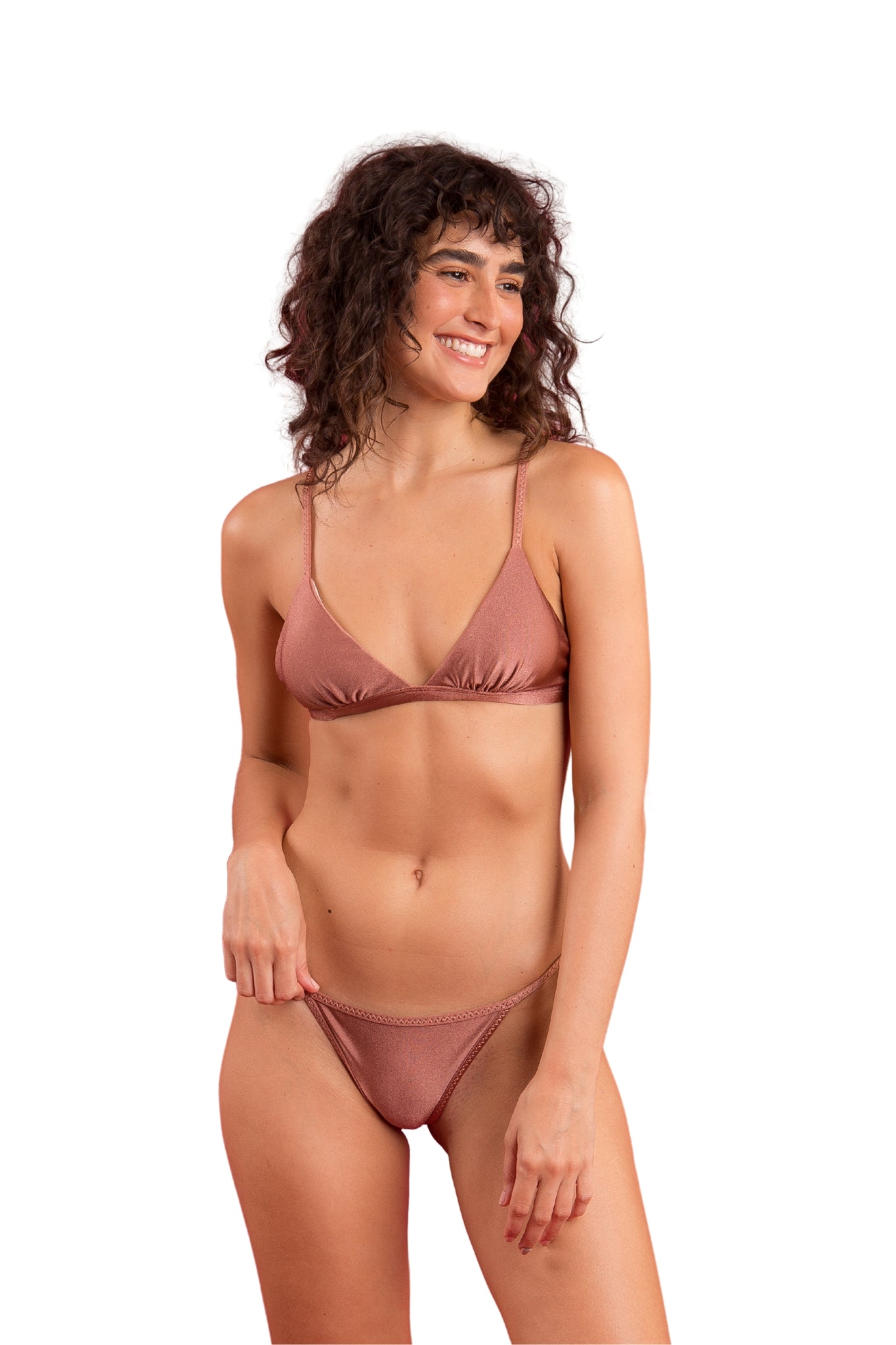 Image 04: Rio De Sol Top Top Shimmer-Copper Tri-Fixo