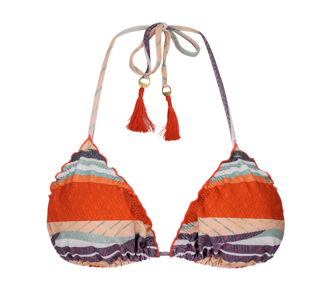 Product Front: La Playa Top Top Scrunch Navy