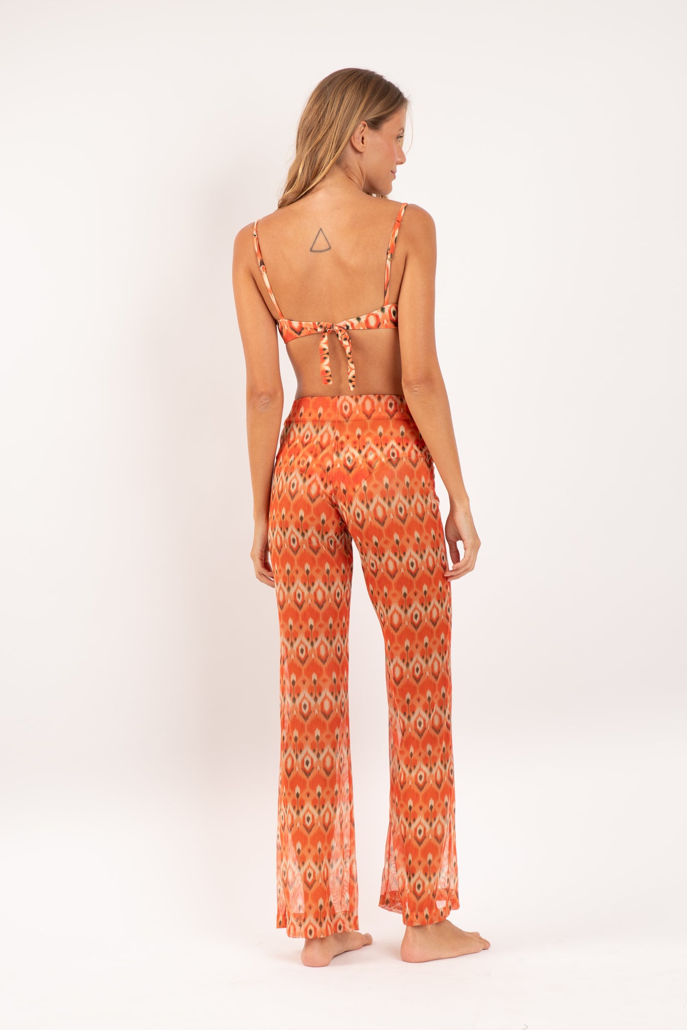 Model Back: Rio De Sol Beach Trousers Maracai Pants Lana
