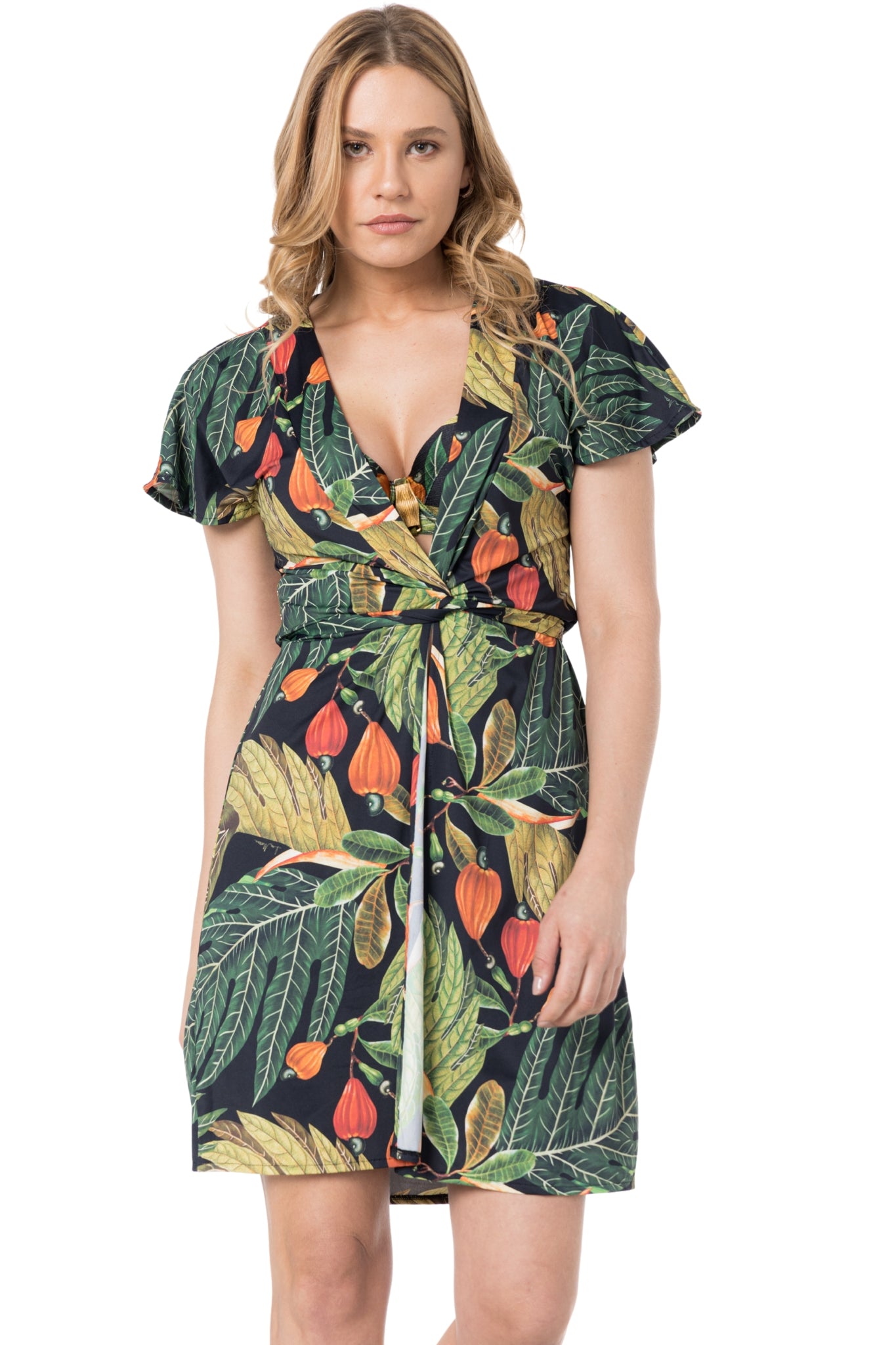 Model Front: Lua Morena Kaftans / Cover Ups Kimono Uv Caju