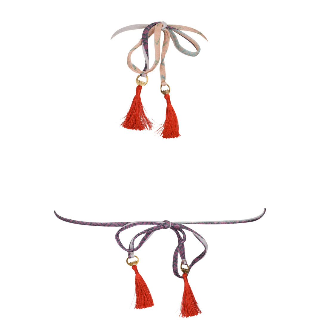 Product Back: La Playa Top Top Scrunch Navy