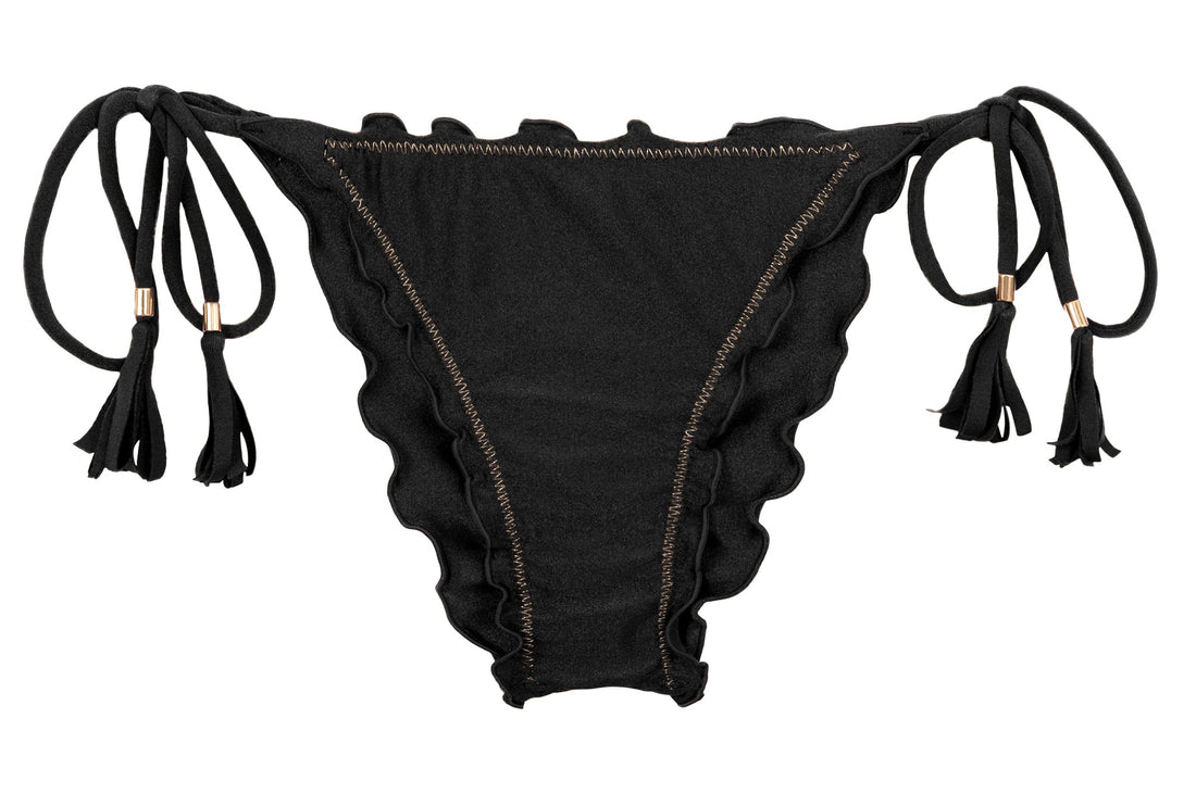 Product Front: Rio De Sol Bottom Bottom Shimmer-Black Frufru
