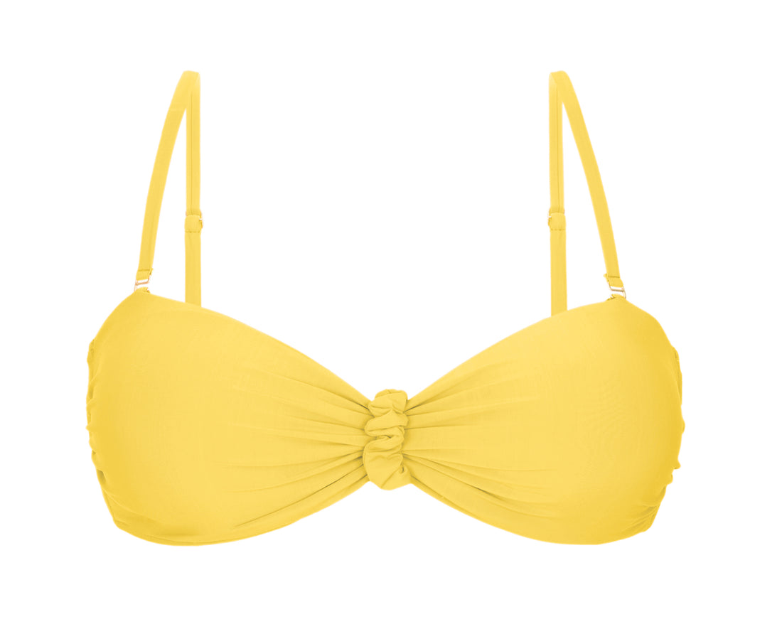 Product Front: Rio De Sol Top Top Amarelo Bandeau-Crispy