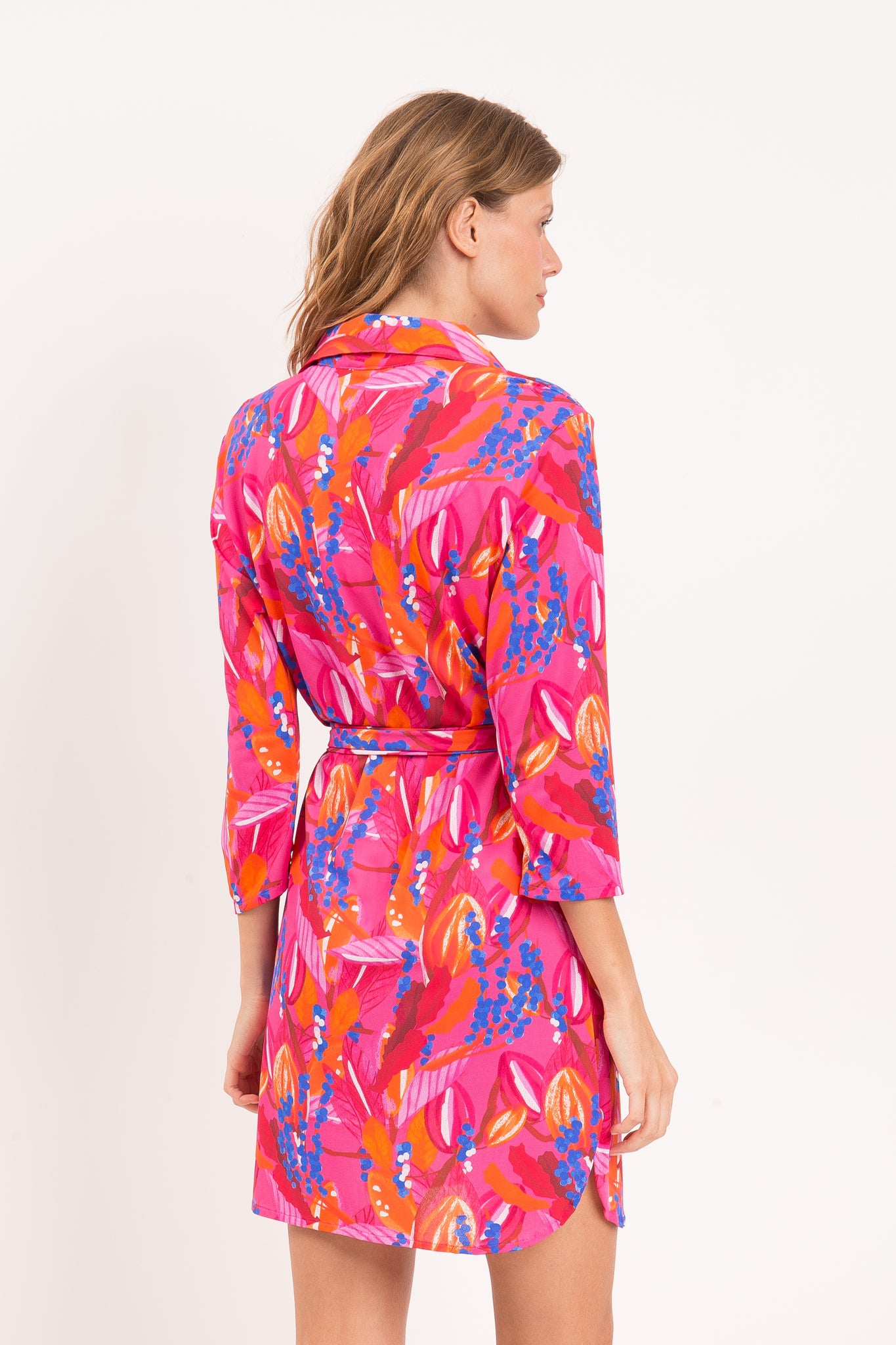 Model Back: Rio De Sol Shirtdress Flavors Chemise