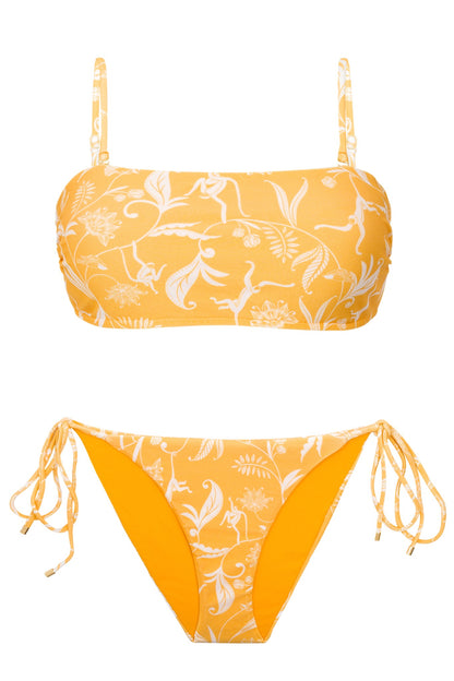 Product Front: Rio De Sol Two Piece Swimwear Set Sunny-Forest Bandeau-Reto Ibiza-Comfy