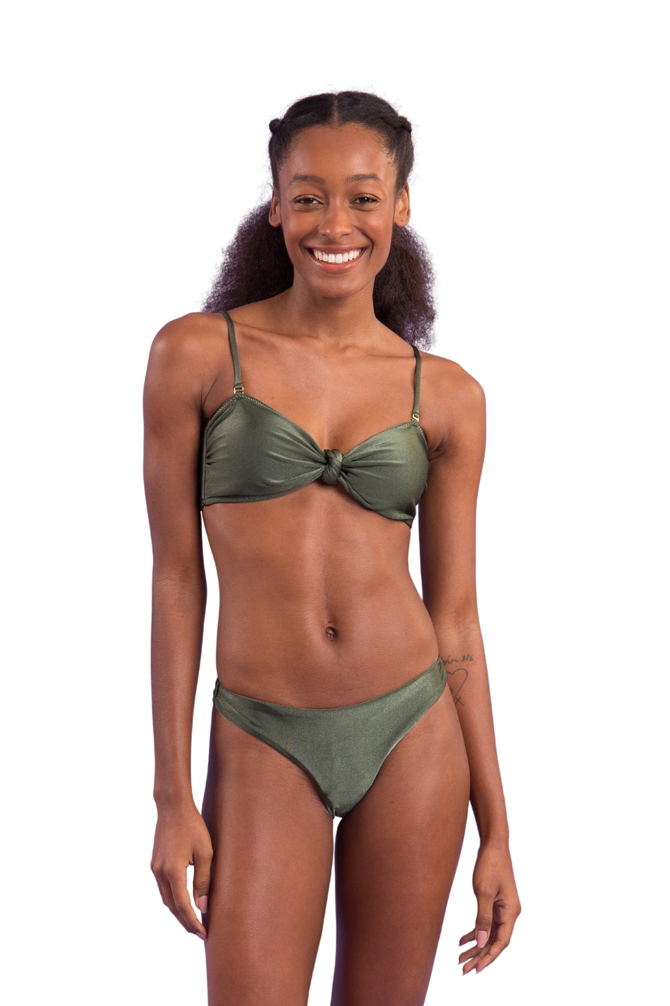 Model Front: Rio De Sol Top Top Croco Bandeau-Joy
