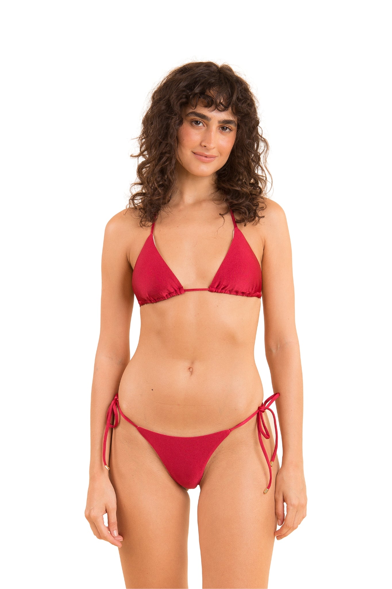 Model Front: Rio De Sol Set Set Shimmer-Divino Tri-Inv Cheeky-Tie