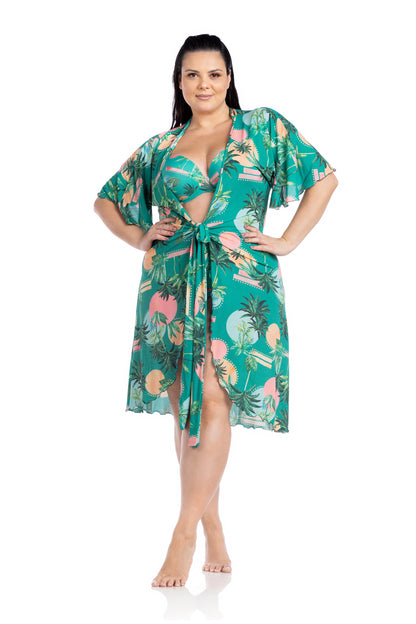 Model Front: La Playa Kaftans / Cover Ups Borboleta Solar