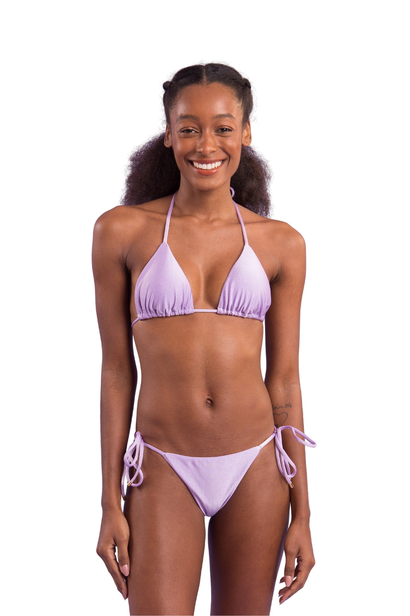 Model Front: Rio De Sol Set Set Shimmer-Harmonia Tri-Inv Cheeky-Tie