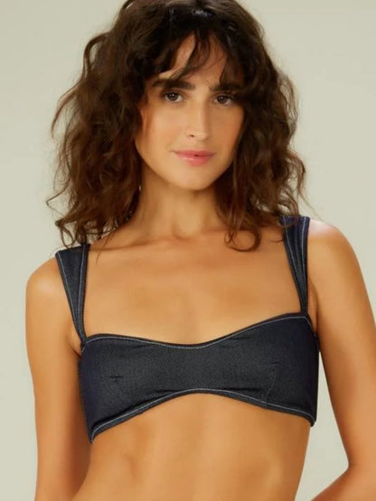 Gallery: Blueman Top Top Passeio Jeans Azul Marinho