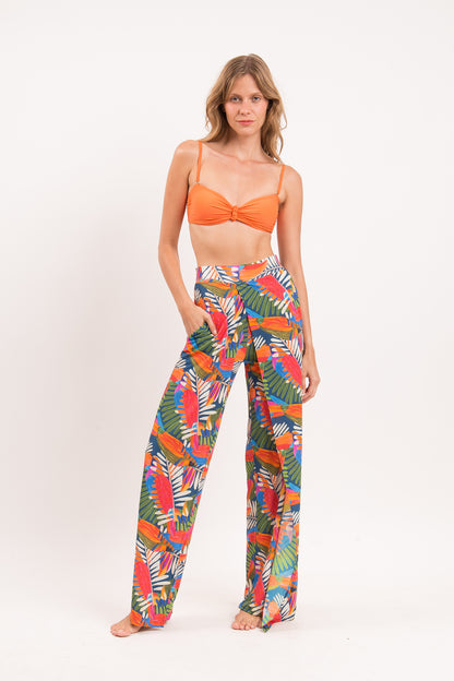 Image 10: Rio De Sol Beach Trousers Jungle Wide Pants