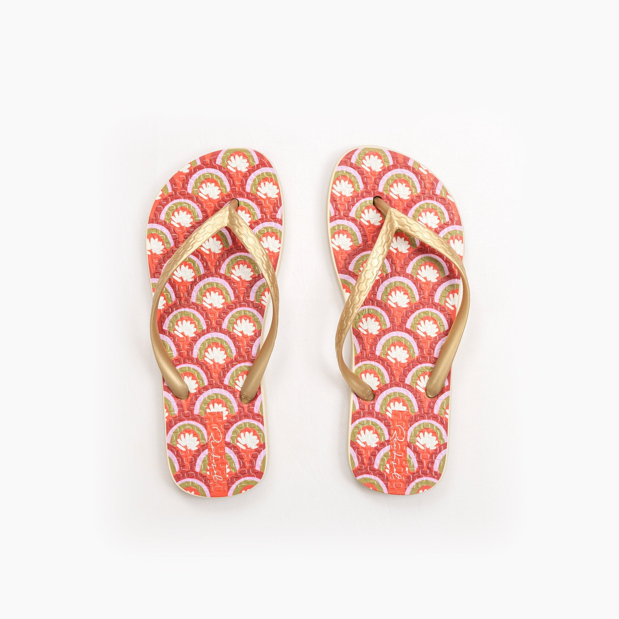 Product Front: Rio De Sol Flip-Flop Floral-Scales Slim